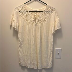 NWT Maurice’s White crochet Women's Top size XS